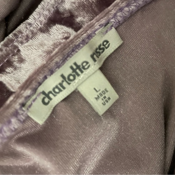 Purple Velvet Mini Dress - Picture 3 of 3